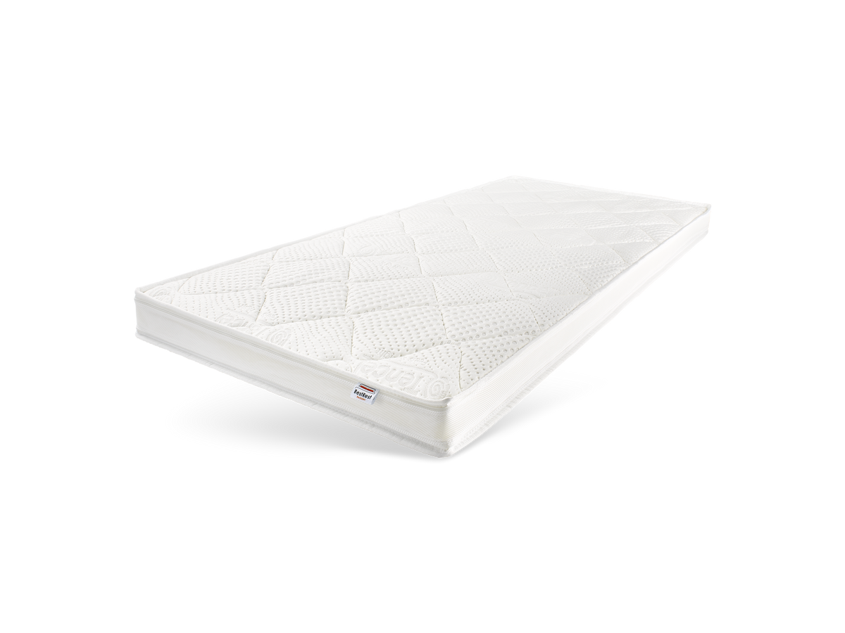 Tencel 3D topdekmatras met 3D ventilatieborder, schuin van boven