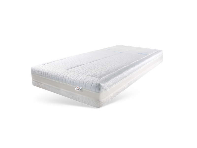 DuoComfort Tencel/Cooler pocketveringmatras, schuin van boven