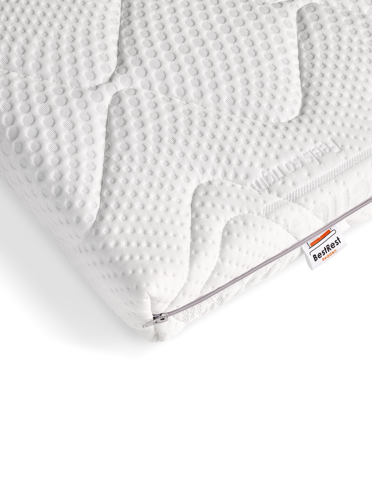 Close-up Split Topdekmatras Tencel HR55 Koudschuim